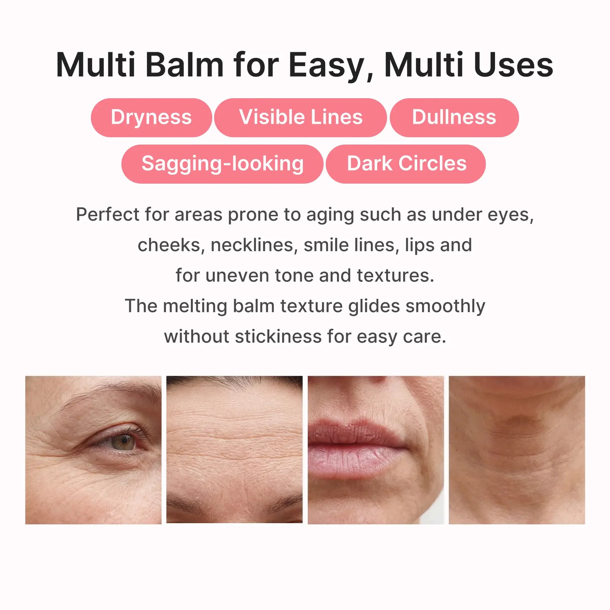 Medicube PDRN Pink Collagen Volume Multi Balm - Comprehensive Anti-Aging Treatment with Volufiline, PDRN, and NAD for Youthful Skin, Fine Line Reduction, and Firming Care for Under-Eyes, Neck, Forehead, Smile Lines, and Lips - Korean Skincare