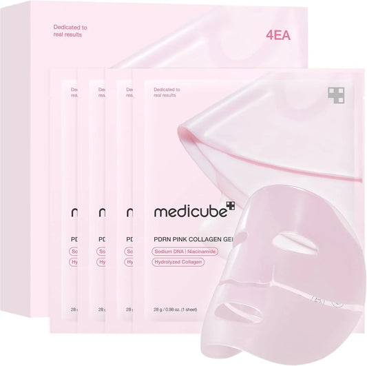 Medicube Salmon DNA PDRN Pink Collagen Gel Mask - Set of 4