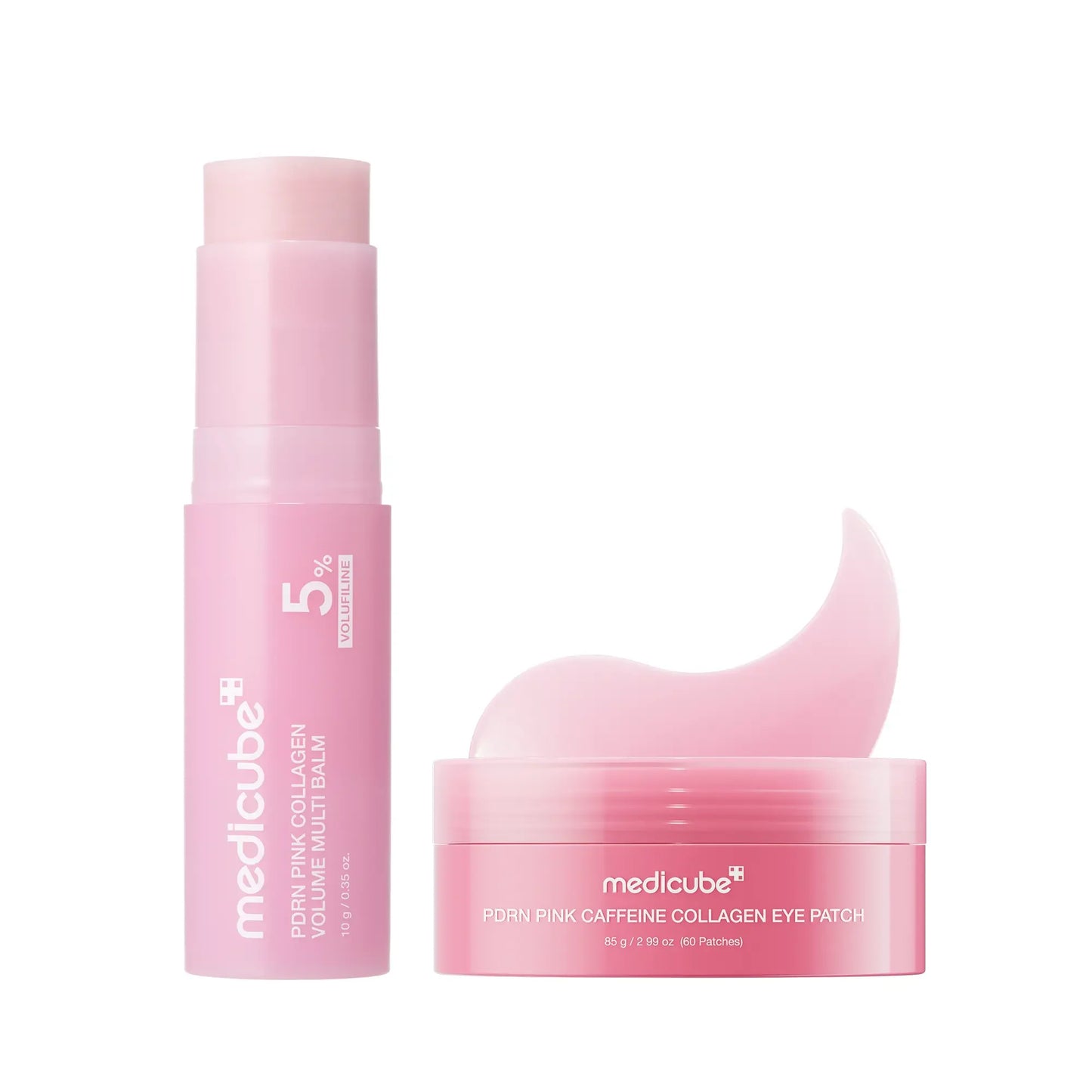 Medicube PDRN Pink Collagen Volume Multi Balm - Comprehensive Anti-Aging Treatment with Volufiline, PDRN, and NAD for Youthful Skin, Fine Line Reduction, and Firming Care for Under-Eyes, Neck, Forehead, Smile Lines, and Lips - Korean Skincare